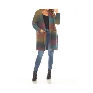 NEW KAMANA scarlett super soft open front ombré sweater in multi